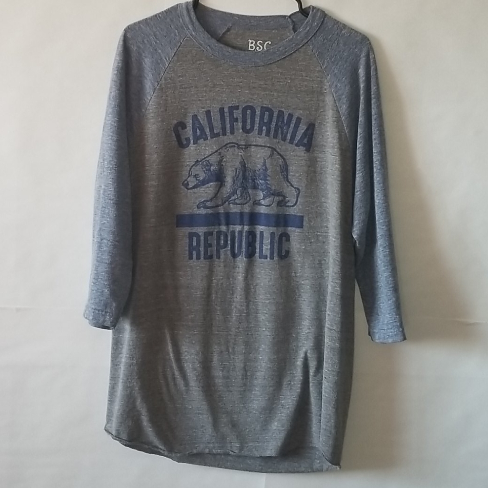 3/4 sleeve California Republic T-shirt